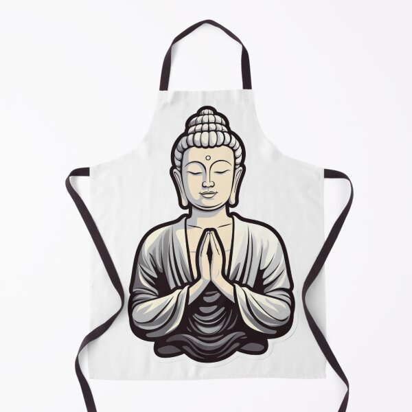 Item preview, Black White buddha Digital Art, buddha Modern art 3D designed and sold by MartynGrey.