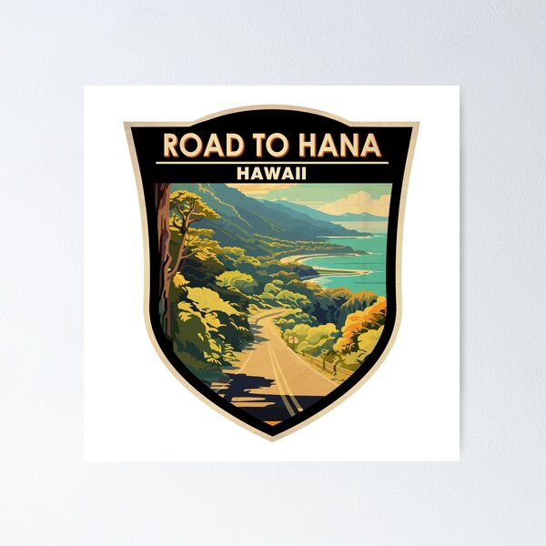 Item preview, Road to Hana Maui Hawaii Badge designed and sold by KrisSidDesigns.