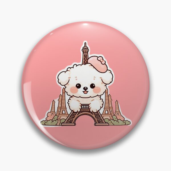 Item preview, Cute Puppy at Eiffel Tower designed and sold by TheraTravels.