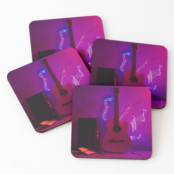 Item preview, Guitar, harp and fluttering notes designed and sold by mariolasworld.