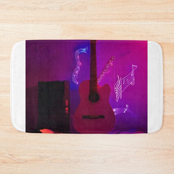 Item preview, Guitar, harp and fluttering notes designed and sold by mariolasworld.