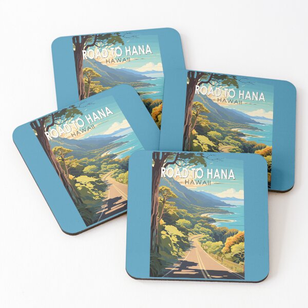 Item preview, Road to Hana Maui Hawaii Travel Art Vintage designed and sold by KrisSidDesigns.