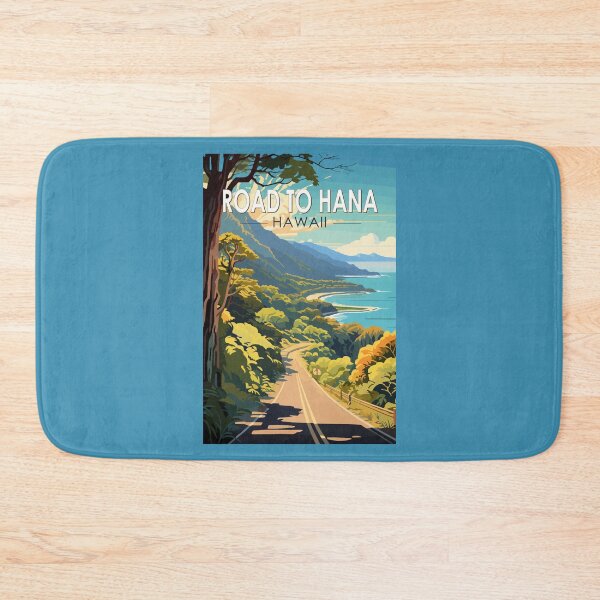 Item preview, Road to Hana Maui Hawaii Travel Art Vintage designed and sold by KrisSidDesigns.