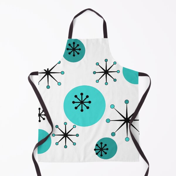 Item preview, Atomic Era Starbursts Turquoise designed and sold by thepixelgarden.