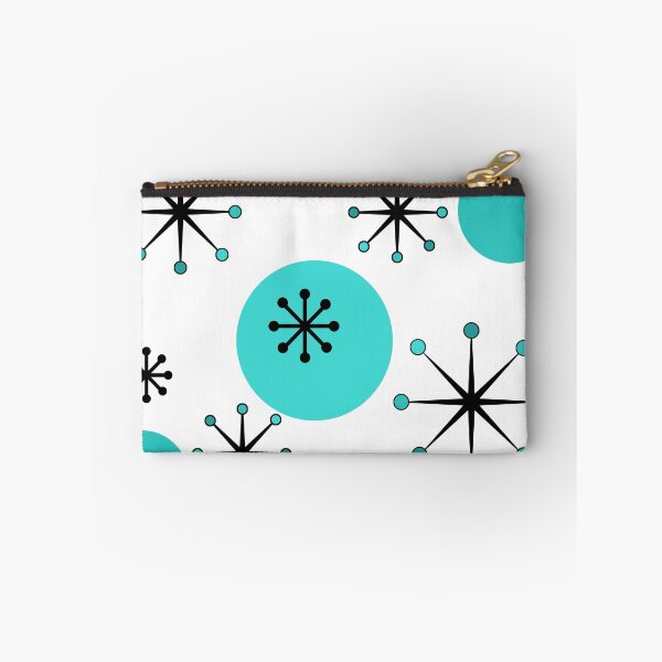 Item preview, Atomic Era Starbursts Turquoise designed and sold by thepixelgarden.