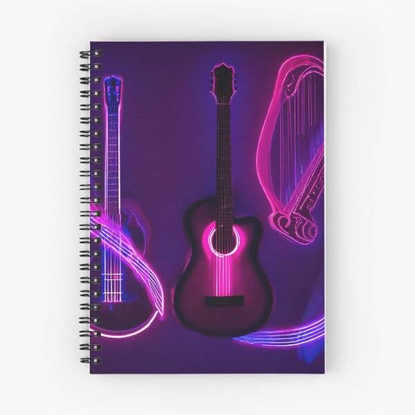 Item preview, Guitar, harp and fluttering notes designed and sold by mariolasworld.