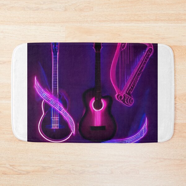 Item preview, Guitar, harp and fluttering notes designed and sold by mariolasworld.