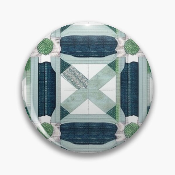 Item preview, Green and denim Patchwork design  designed and sold by Roxburylane.
