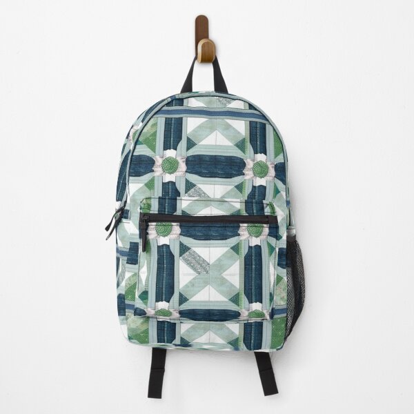 Item preview, Green and denim Patchwork design  designed and sold by Roxburylane.