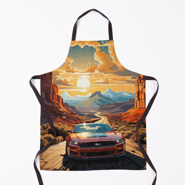 Item preview, Red mustang on the road designed and sold by Dixby Art.