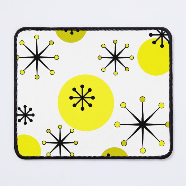 Item preview, Atomic Era Starbursts Yellow designed and sold by thepixelgarden.