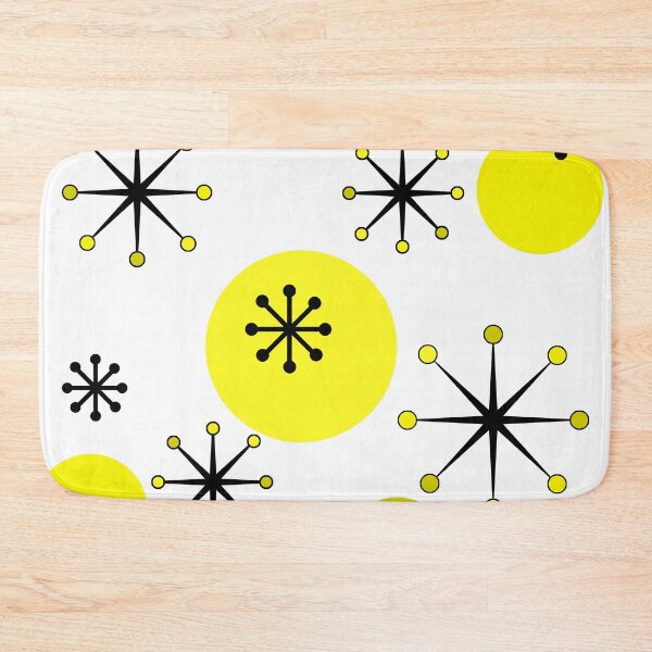 Item preview, Atomic Era Starbursts Yellow designed and sold by thepixelgarden.