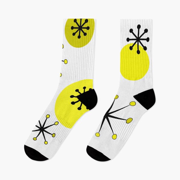 Item preview, Atomic Era Starbursts Yellow designed and sold by thepixelgarden.