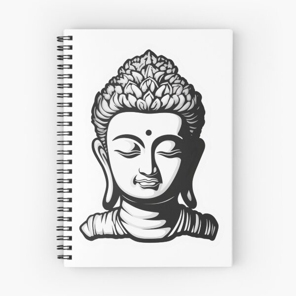 Item preview, Black White buddha, religion stickers, for yoga and focus of attention designed and sold by MartynGrey.