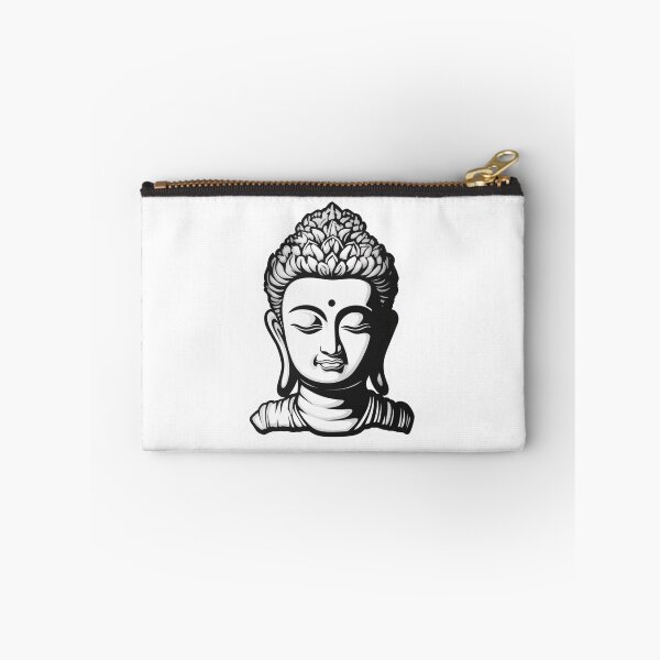 Item preview, Black White buddha, religion stickers, for yoga and focus of attention designed and sold by MartynGrey.