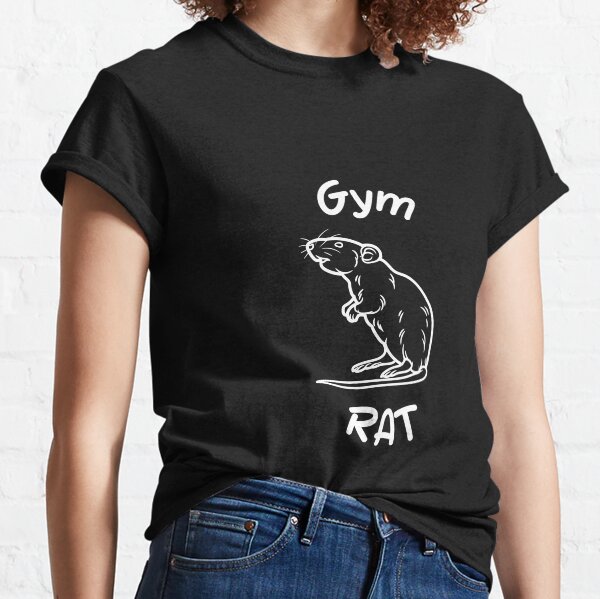 Camiseta blusa gym rat ratinha de academia treino fofo