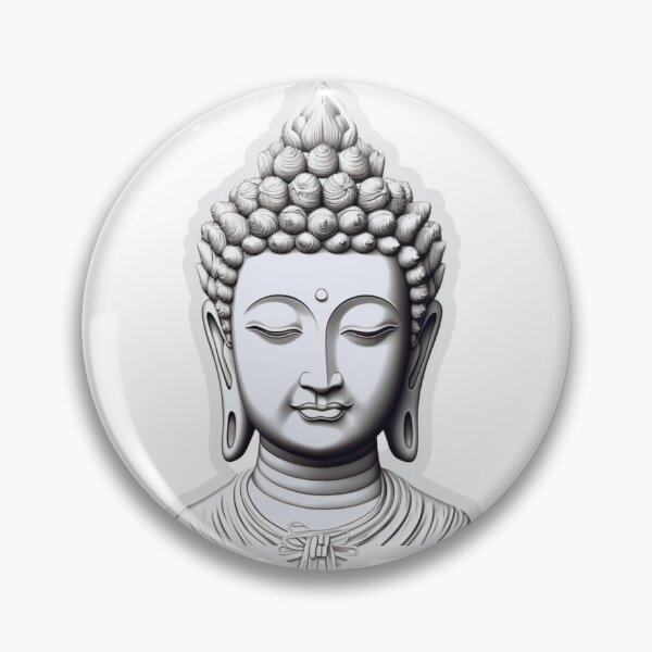 Item preview, Black White buddha , Black White statue for yoga designed and sold by MartynGrey.