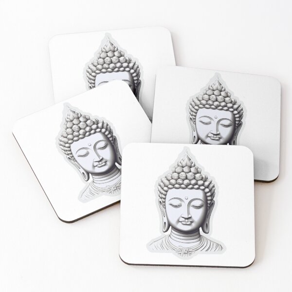 Item preview, Black White buddha , Black White statue for yoga designed and sold by MartynGrey.