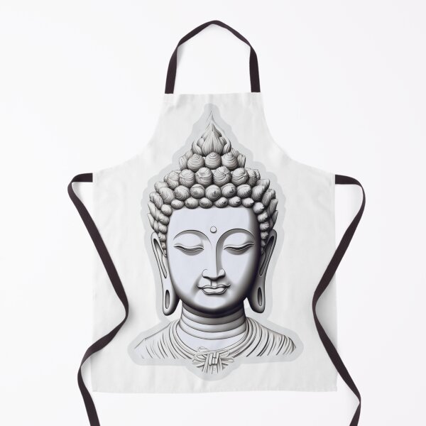 Item preview, Black White buddha , Black White statue for yoga designed and sold by MartynGrey.