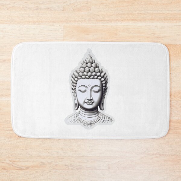Item preview, Black White buddha , Black White statue for yoga designed and sold by MartynGrey.