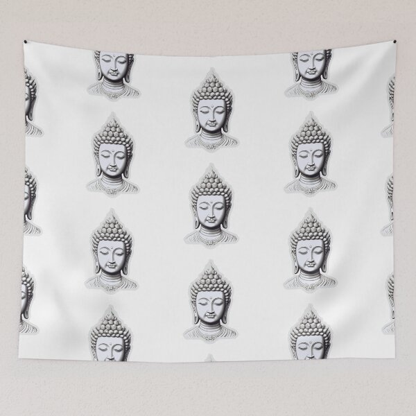 Item preview, Black White buddha , Black White statue for yoga designed and sold by MartynGrey.