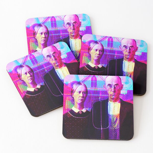 Item preview, Grant Wood’s “American Gothic” Remix  designed and sold by sabreart.