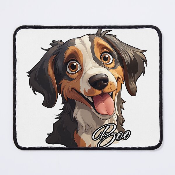 Item preview, Boo, my silly, goofy, funny dog, with his tongue out, waiting for a cuddle. designed and sold by br3wow.