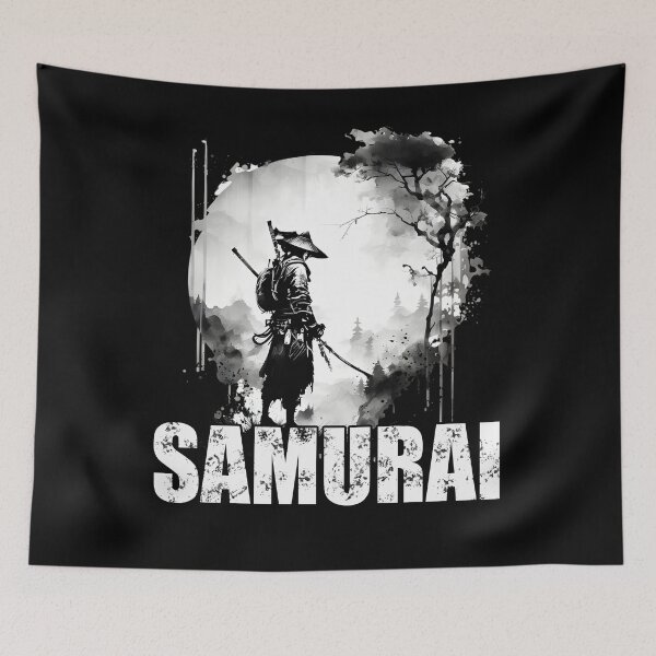 Item preview, SAMURAI Vintage Retro Japanese Art (lettered) designed and sold by Lycoris Design Lab.