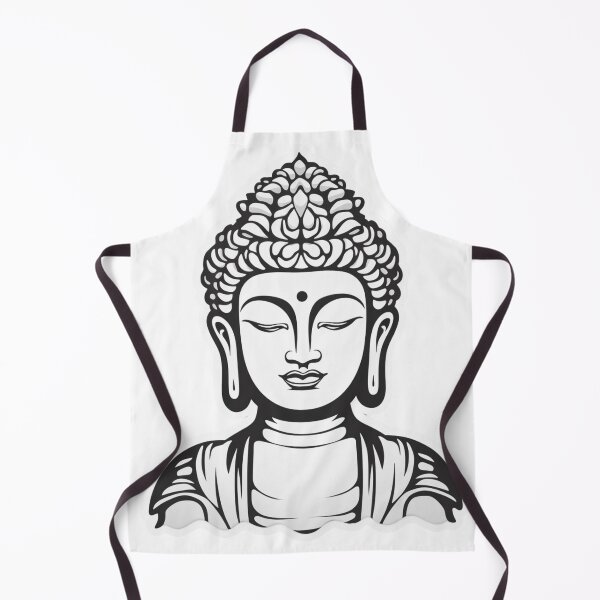 Item preview, Black White buddha Digital Art Buddhist symbol , decor for your space designed and sold by MartynGrey.