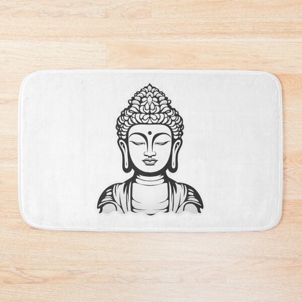 Item preview, Black White buddha Digital Art  Buddhist symbol , decor for your space designed and sold by MartynGrey.