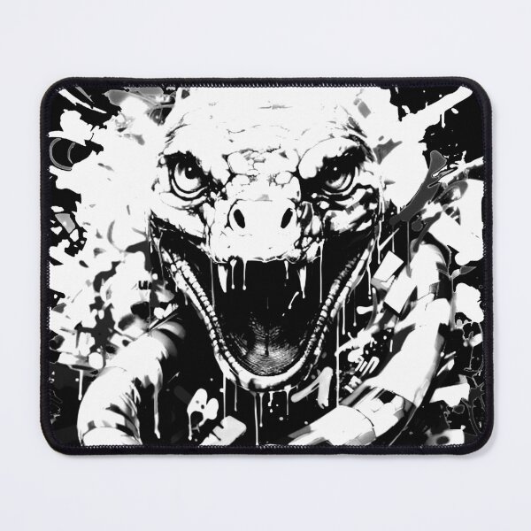 Item preview, Scary Graffiti Viper Snake Fangs Attack - White/Gray designed and sold by ArtstyleAlchemy.