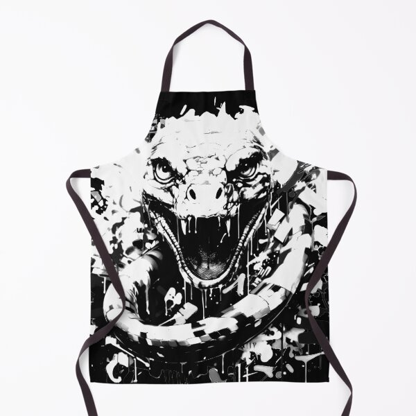 Item preview, Scary Graffiti Viper Snake Fangs Attack - White/Gray designed and sold by ArtstyleAlchemy.