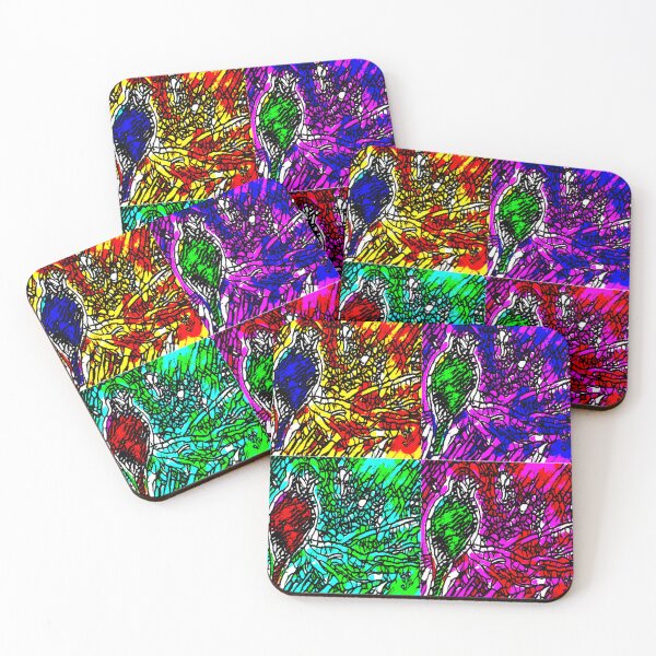 Item preview, Abstract Bird on Branch Warhol Style designed and sold by gleefulme.