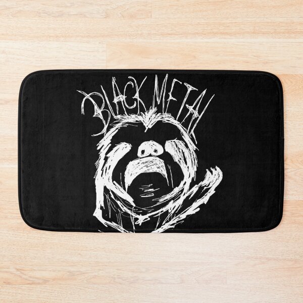 Item preview, Dark and Gritty Black Metal Sloth Meme designed and sold by Michael Stewart.