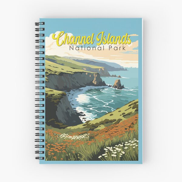 Item preview, Channel Islands National Park Illustration Travel Art Vintage designed and sold by KrisSidDesigns.