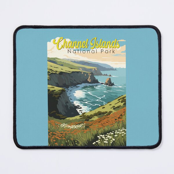 Item preview, Channel Islands National Park Illustration Travel Art Vintage designed and sold by KrisSidDesigns.