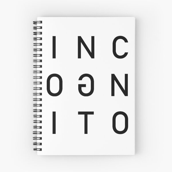 Item preview, Incognito Text Art Design designed and sold by GetItGiftIt.