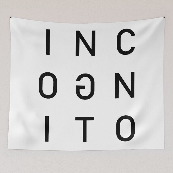 Item preview, Incognito Text Art Design designed and sold by GetItGiftIt.