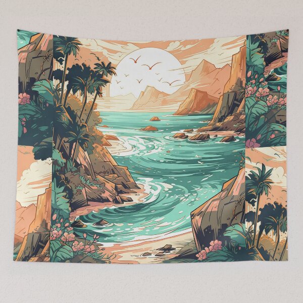 Item preview, Vibrant Coastal Landscapes: A Seaside Fantasy designed and sold by Piotrek0001.