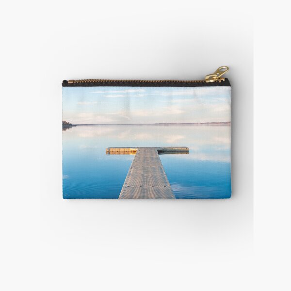 Item preview, Dock and Reflections at Gull Lake Provincial Park designed and sold by Amy Mitchell.