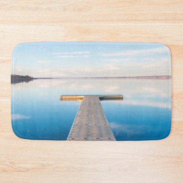 Item preview, Dock and Reflections at Gull Lake Provincial Park designed and sold by Amy Mitchell.