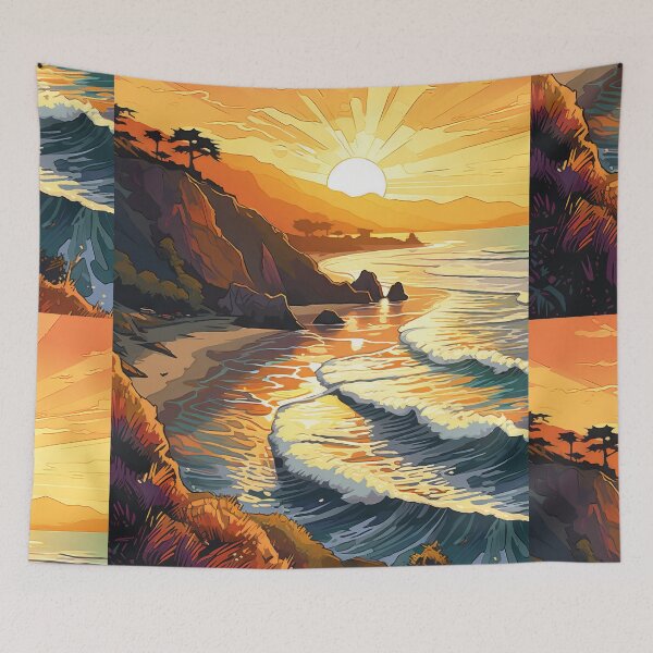 Item preview, Vibrant Coastal Landscapes: A Seaside Fantasy designed and sold by Piotrek0001.