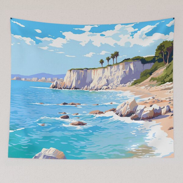 Item preview, A Pop Art Travel Print of San Foca - Italy designed and sold by StudioRedKoala.