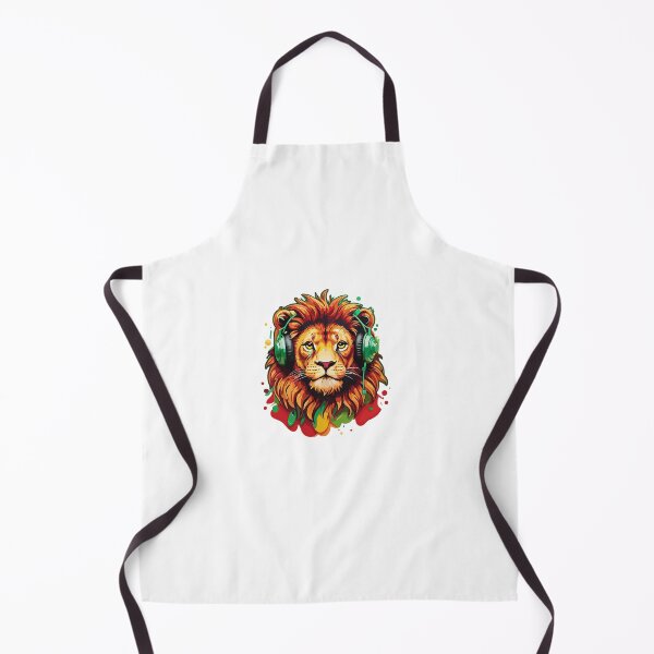 Item preview, Reggae Lion with Headphones designed and sold by reggaeartgifts.
