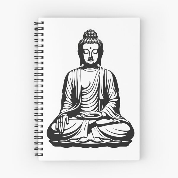 Item preview, Black White buddha, religion stickers , Digital Art, buddha Modern art 3D designed and sold by MartynGrey.