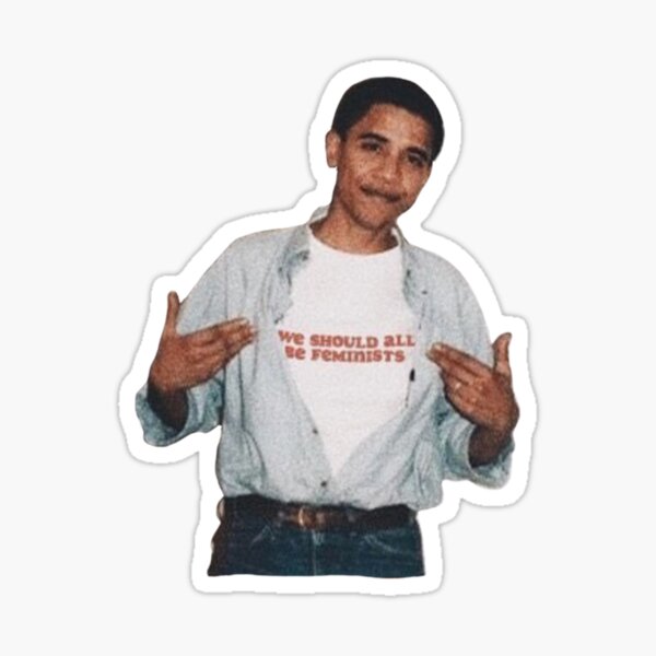 Young Obama - Feminist Sticker