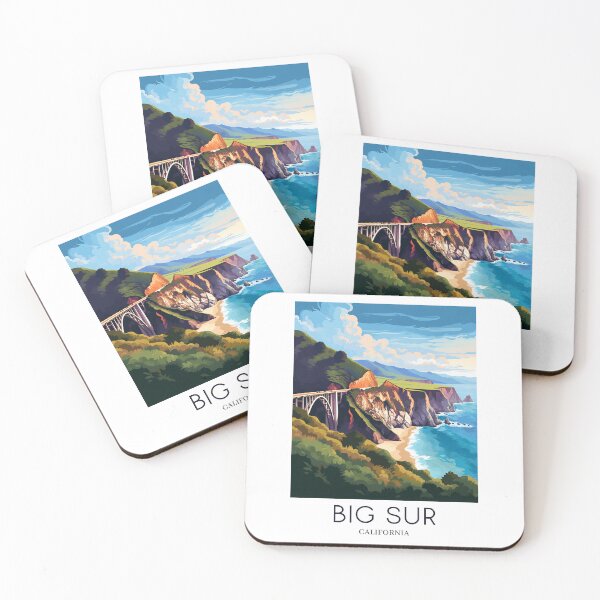 Item preview, A Pop Art Travel Print of Big Sur - California - US  designed and sold by StudioRedKoala.