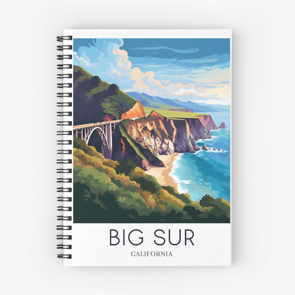 Item preview, A Pop Art Travel Print of Big Sur - California - US  designed and sold by StudioRedKoala.