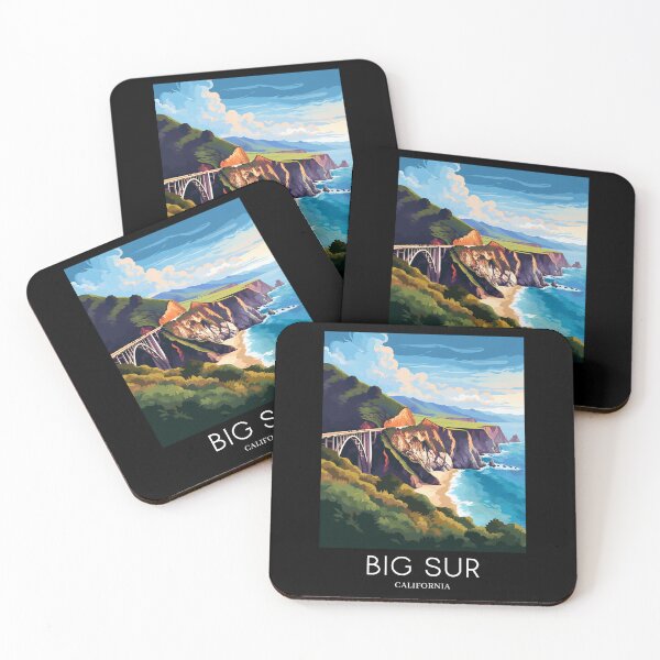 Item preview, A Pop Art Travel Print of Big Sur - California - US  designed and sold by StudioRedKoala.