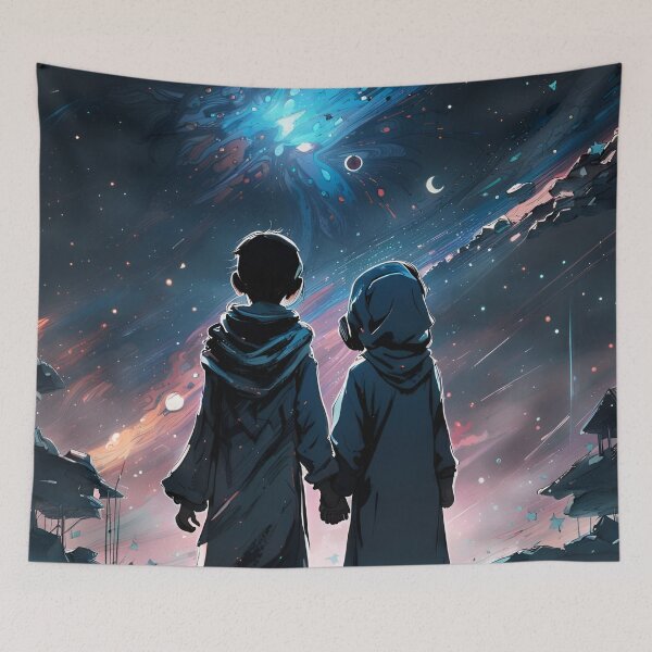 Item preview, Niños mirando estrellas designed and sold by FalseGlimmer.